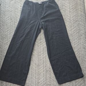 a new day Black Wide-Leg Drawstring Pants